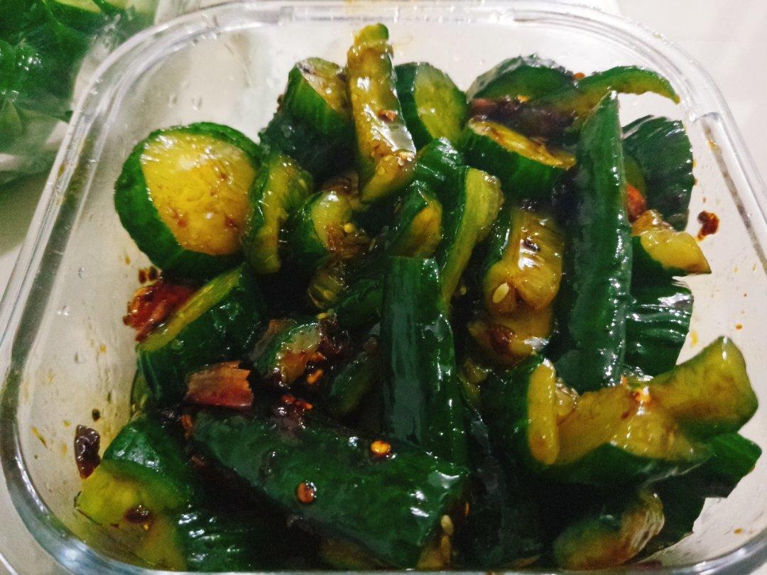 酸辣爽口开胃腌黄瓜‼️白米粥和面条的绝配哦