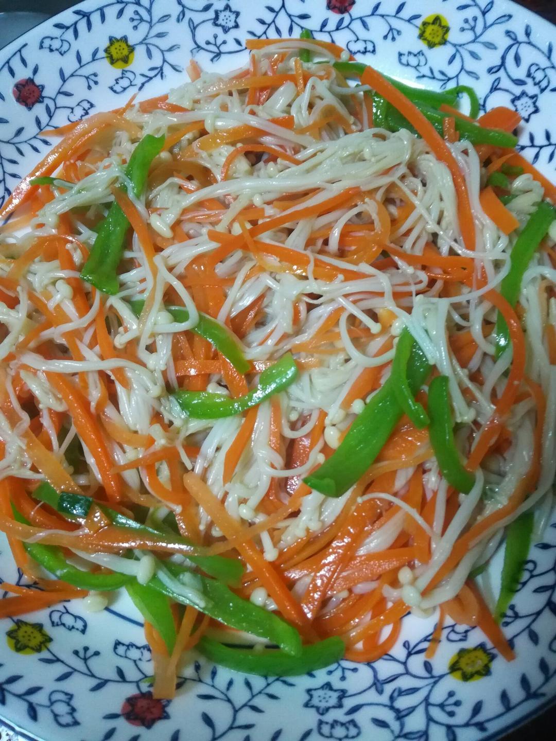 开胃快手菜——凉拌金针菇