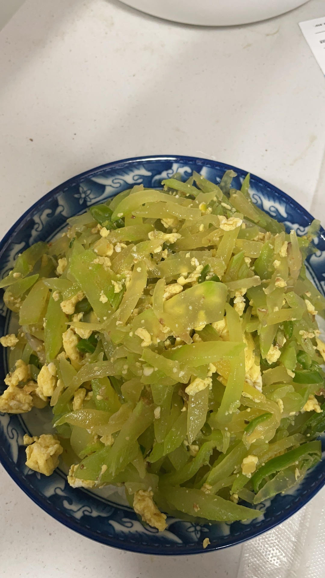 莴笋炒鸡蛋