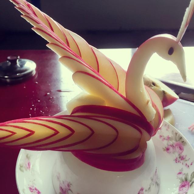 流星qxgf做的苹果天鹅