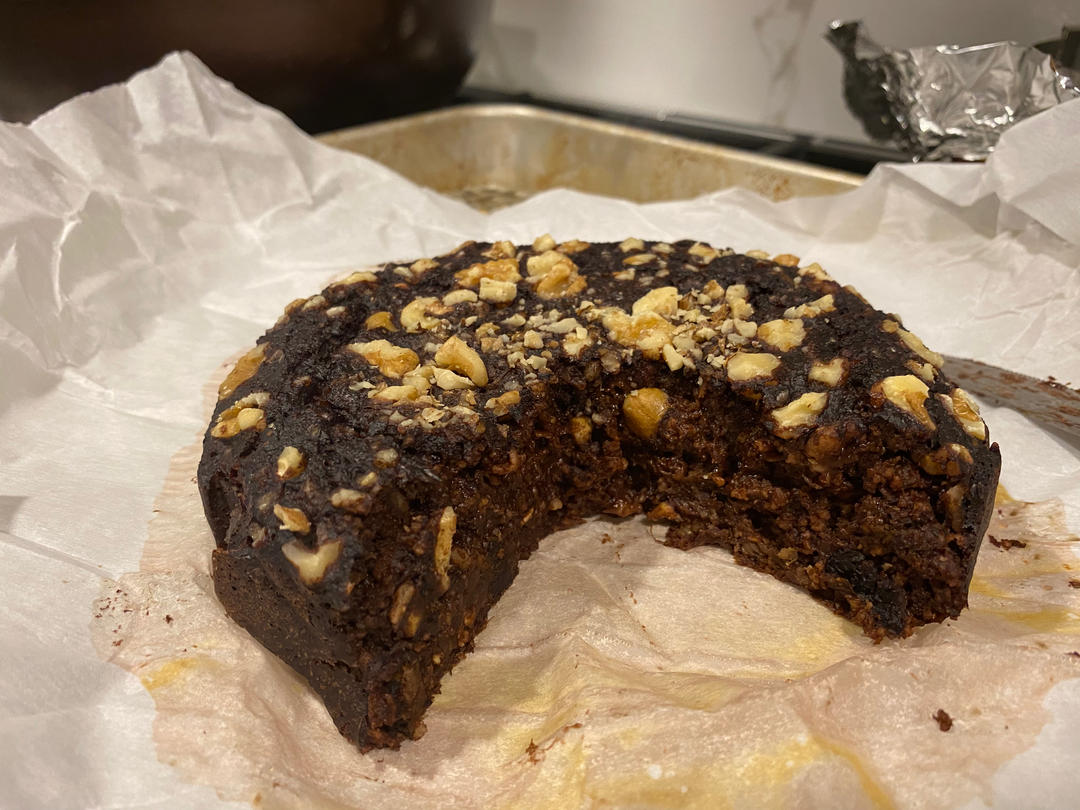 可可燕麦黑巧香蕉蛋糕🍰