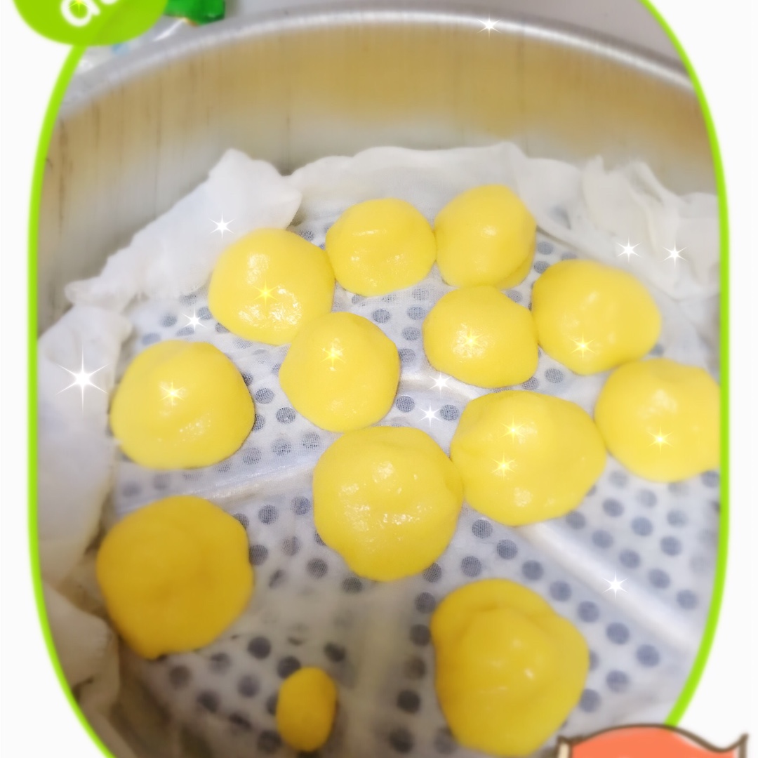 奶香糯米窝窝头