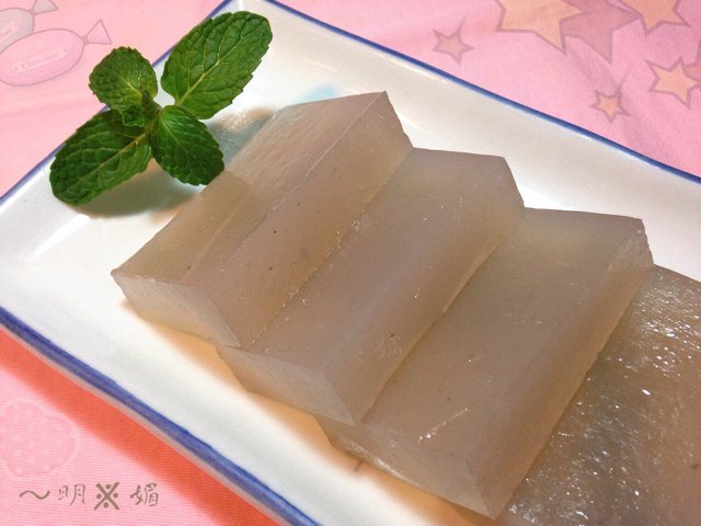 明※媚做的水晶马蹄糕