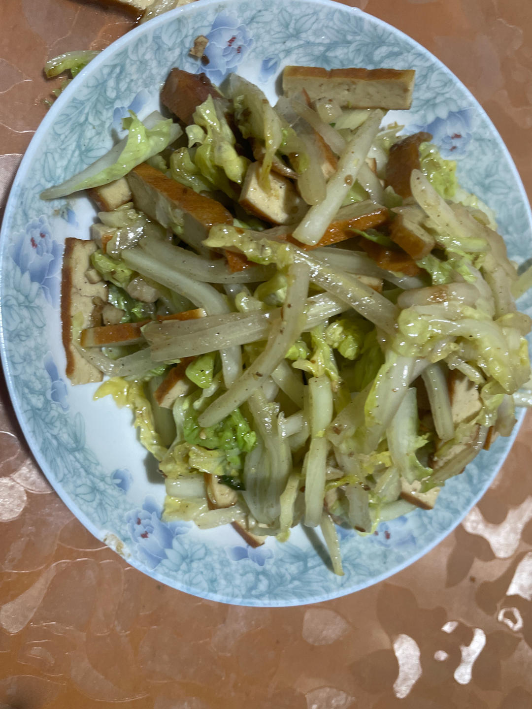 清炒白菜香干