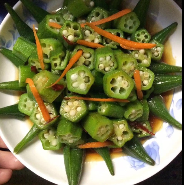 【白灼秋葵】清爽简单