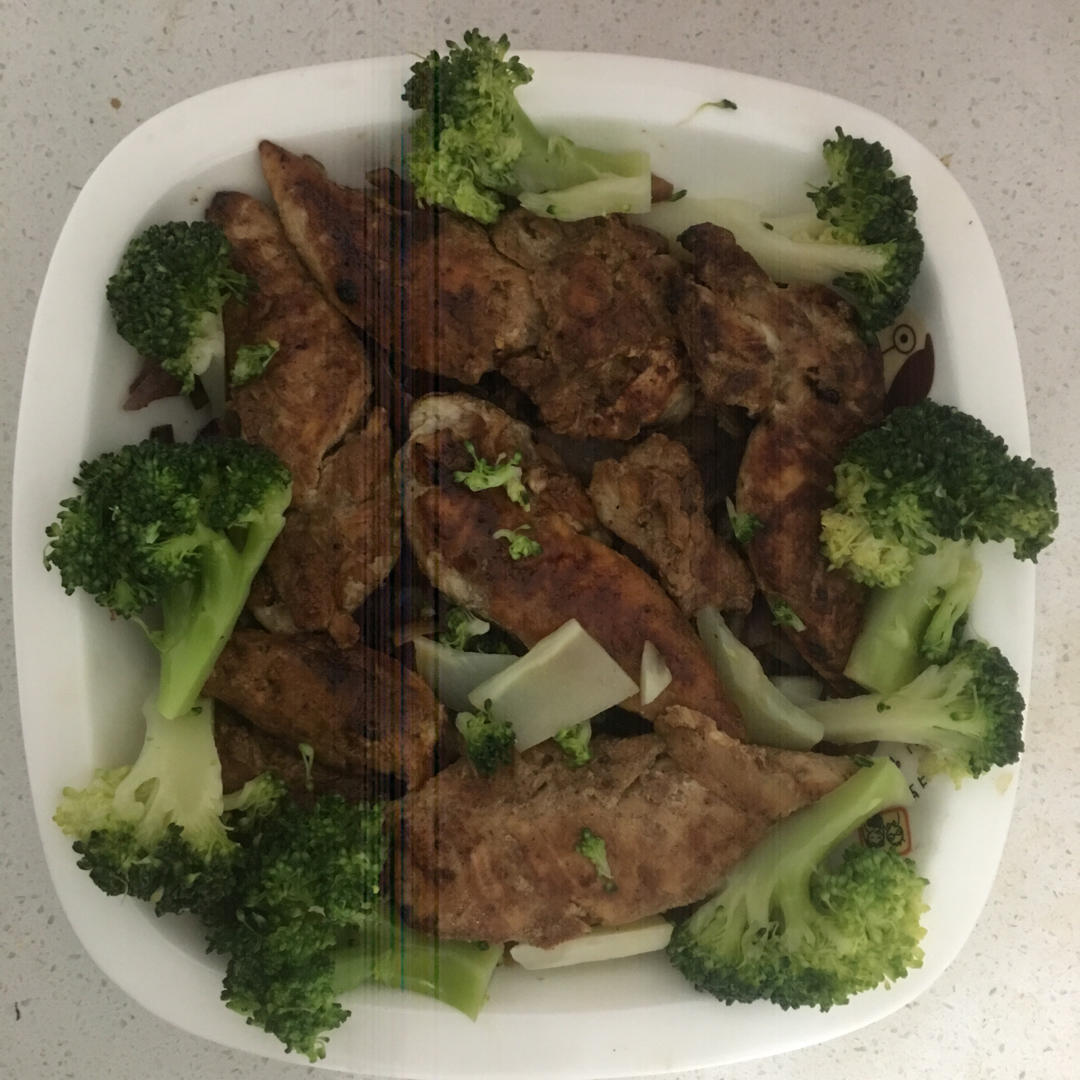 夏日减脂鸡小胸之二：香煎芝麻鸡条