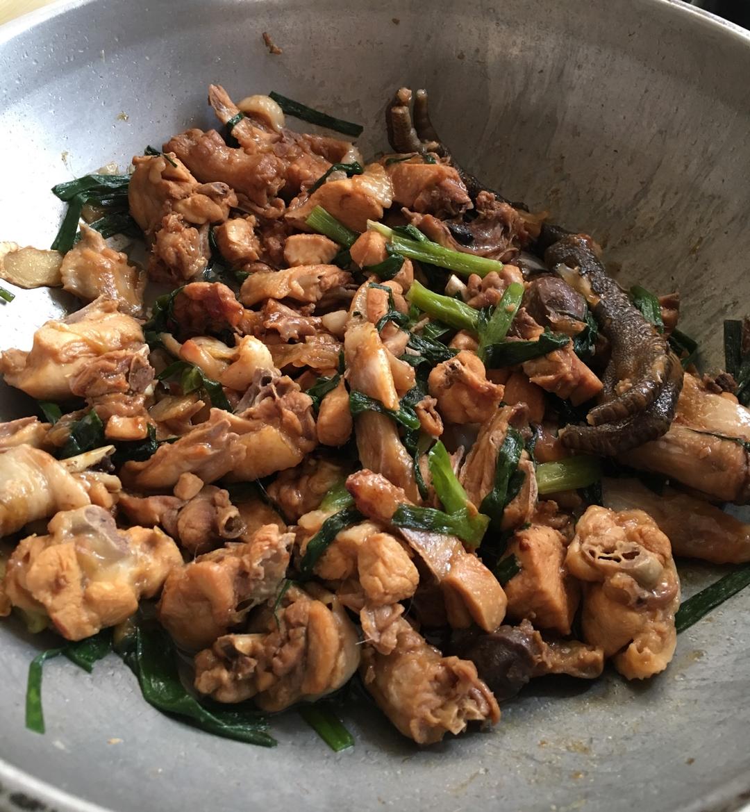 姜葱炒鸡