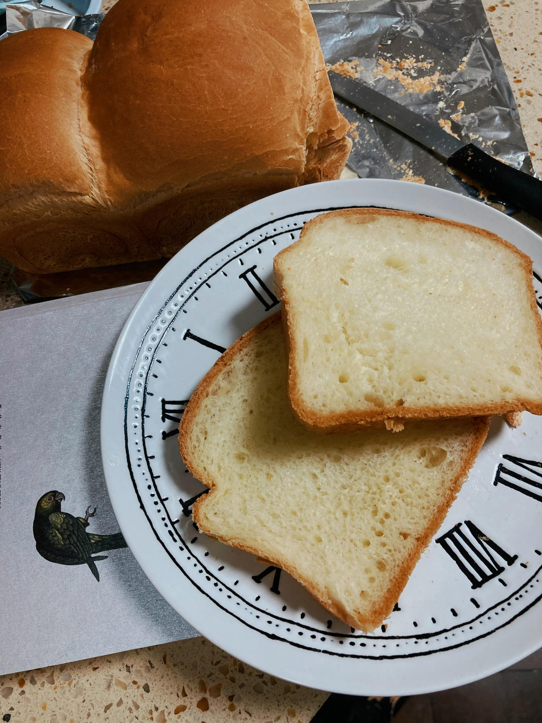 水合法手揉中种牛奶吐司