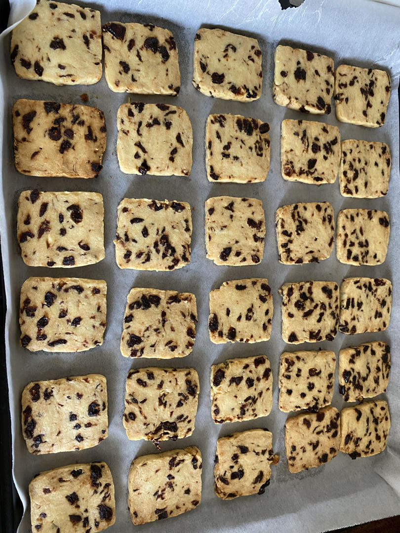 低糖少油版蔓越莓饼干