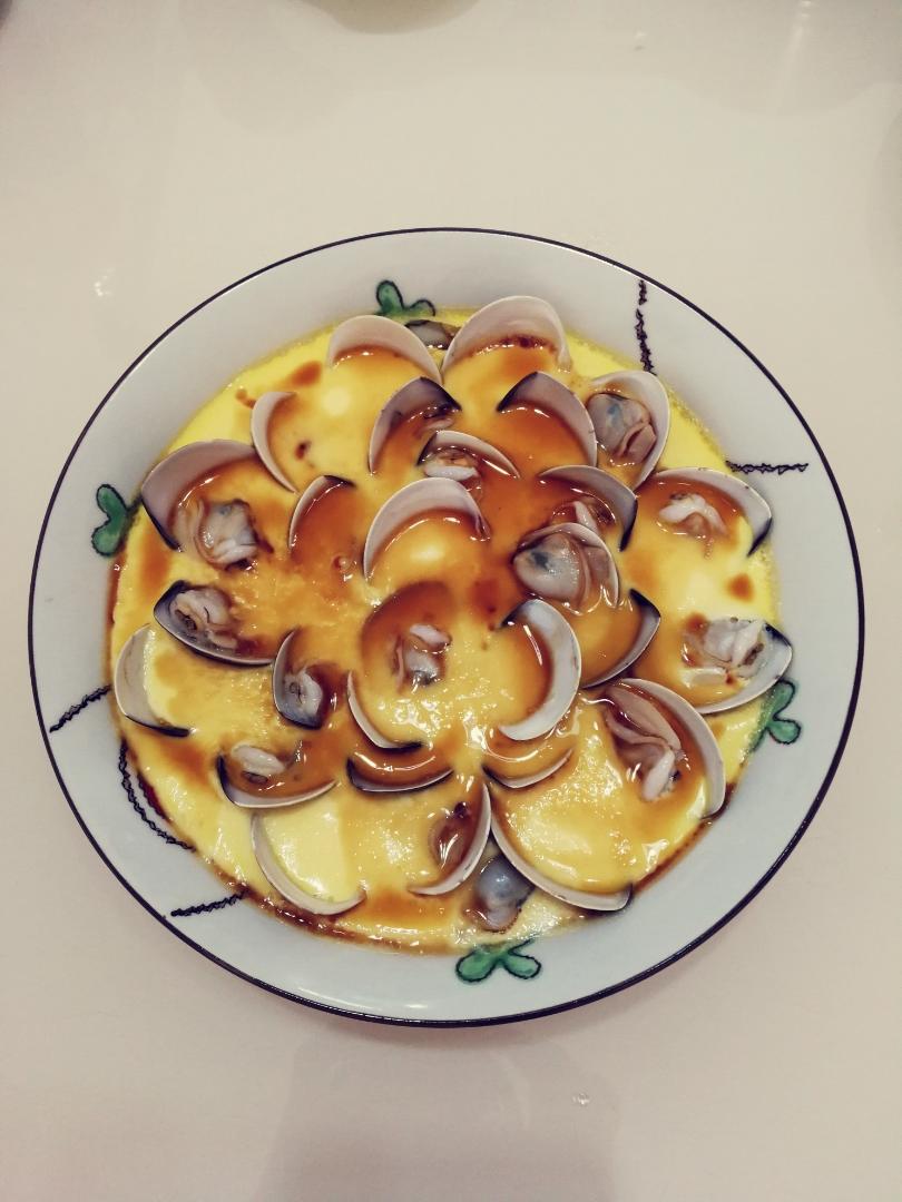 阳光很活泼katy做的白贝蒸水蛋