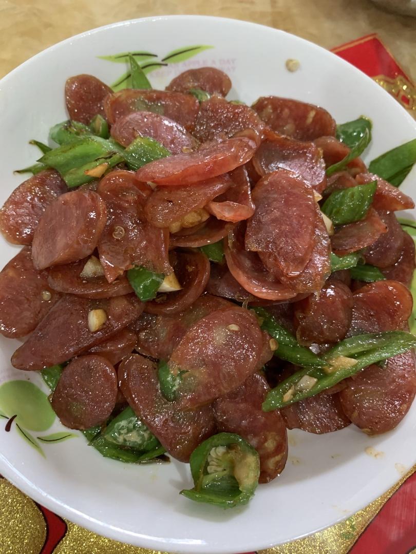 青椒炒香肠