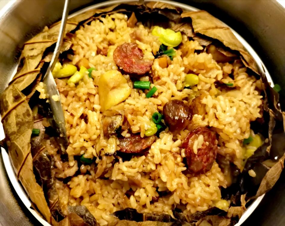 广式荷叶饭的做法