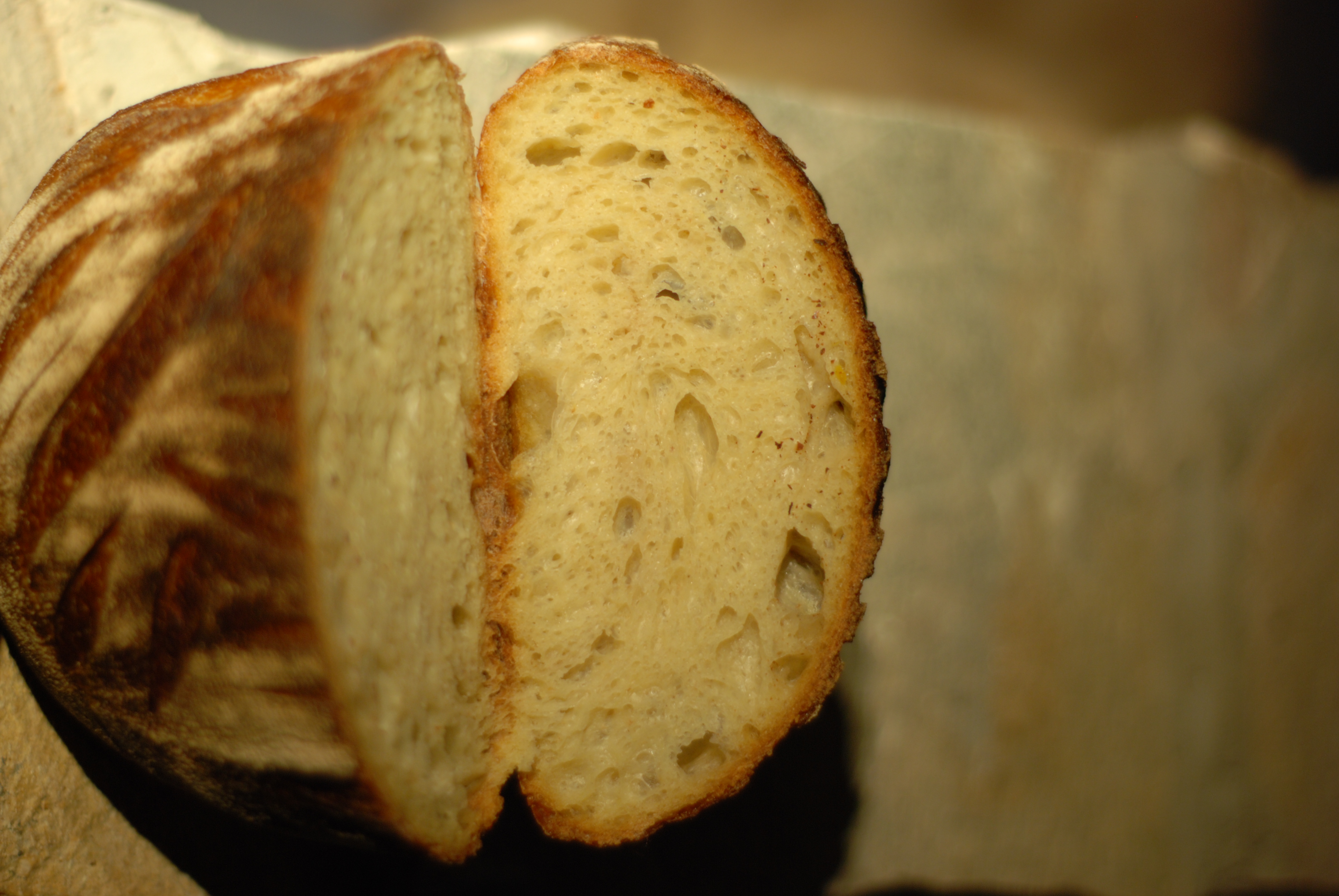 【Sourdough】天然酵种红薯欧包（附不同割包刀片使用体会）