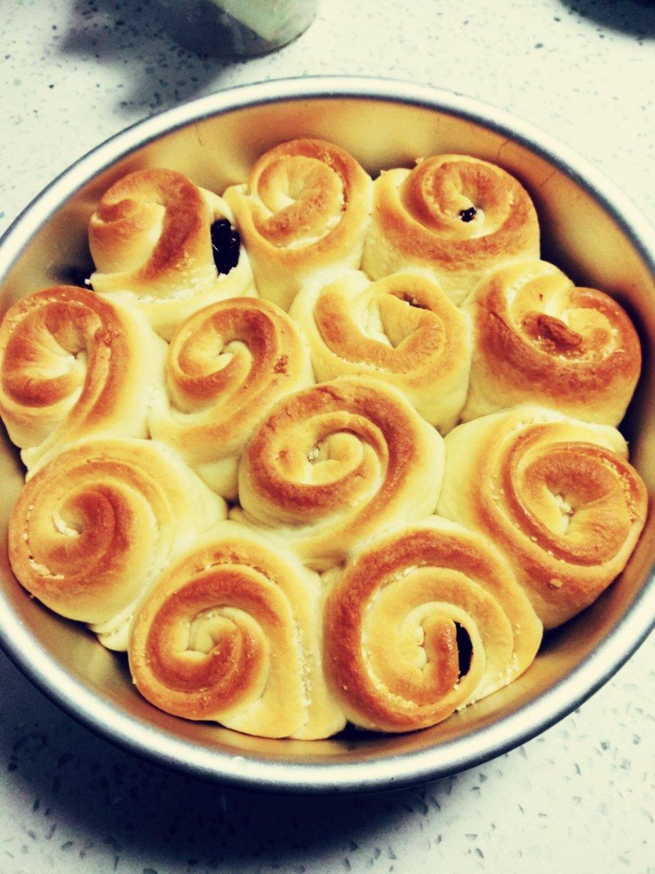 椰蓉玫瑰花面包（系列一）