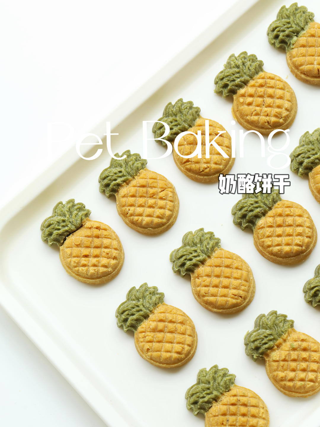 鸡肉凤梨酥-自制宠物零食