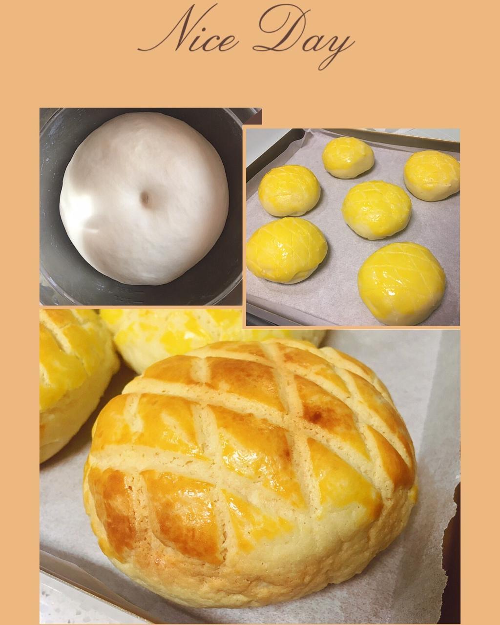 好吃到炸裂的港式菠萝包（附带制作酥皮的小视频）