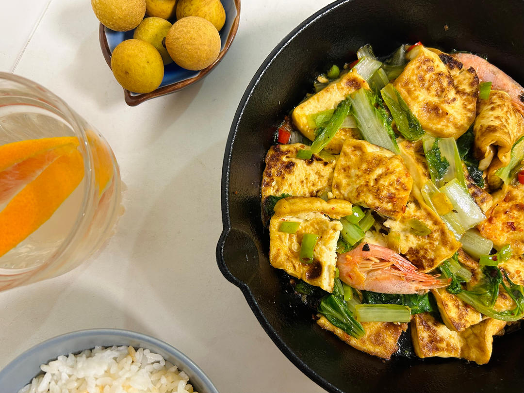 青菜炒豆腐
