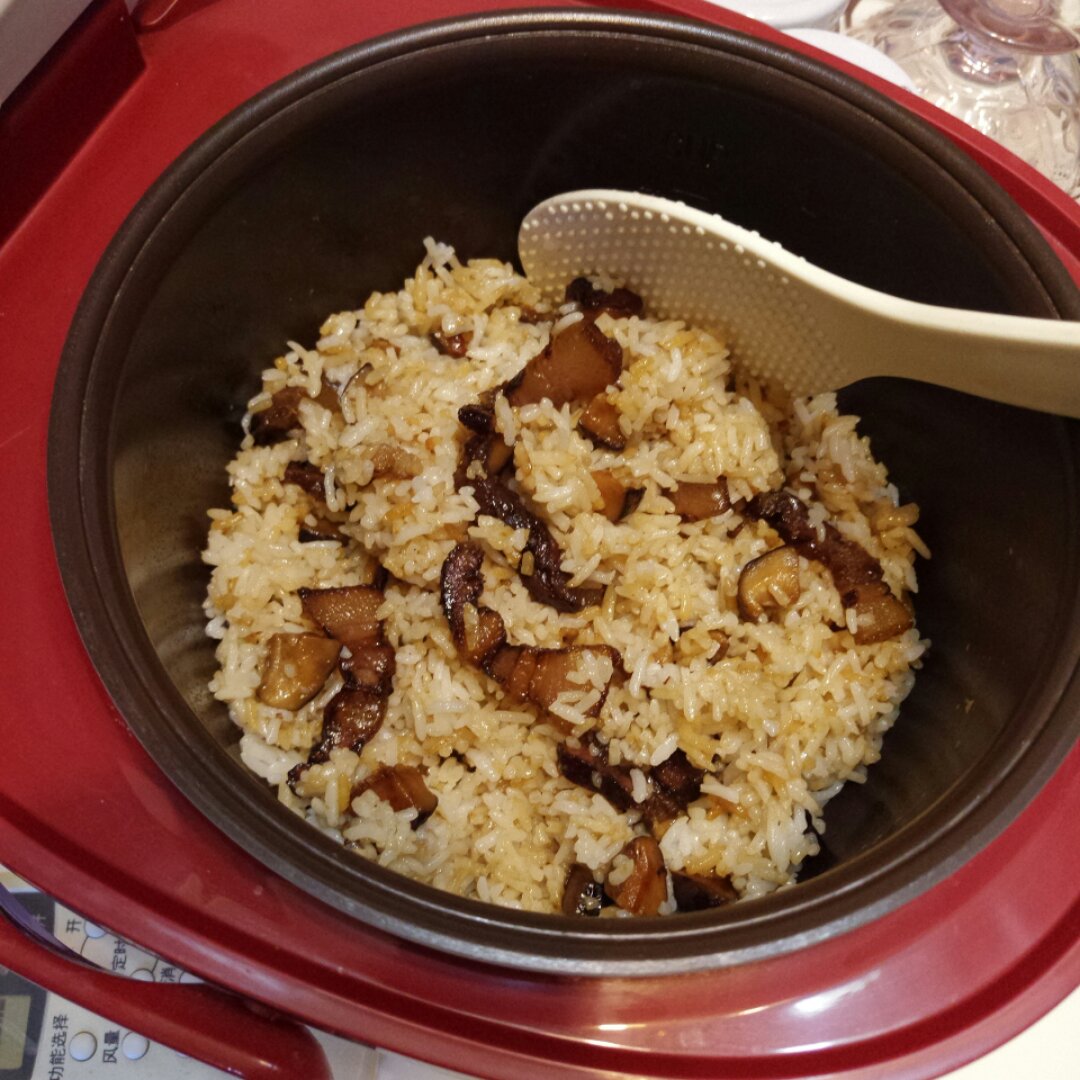 冬菇腊味饭【米饭做出糯米饭感】