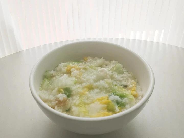 妈妈👩教我做的皮蛋瘦肉粥🥣简单快捷美味😋