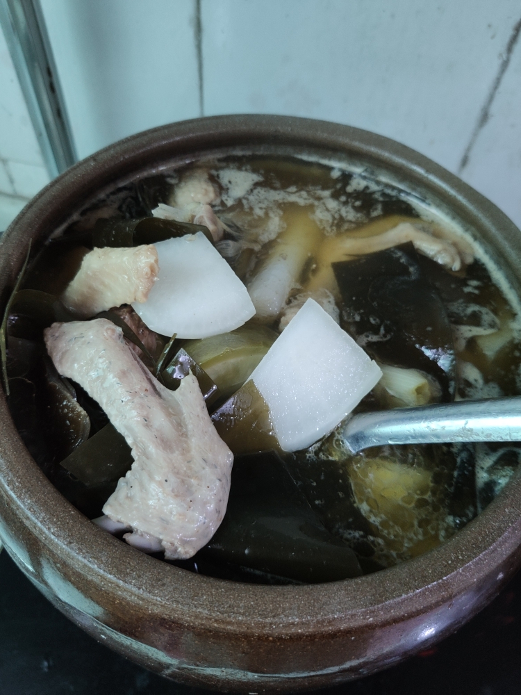 用料少，汤色清，信阳海带鸭汤，商城县特色老鸭汤的做法 步骤9