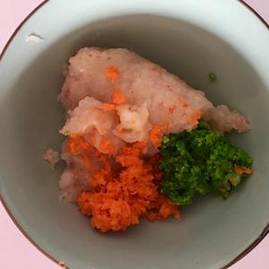 鲜虾蔬菜丸的做法 步骤5