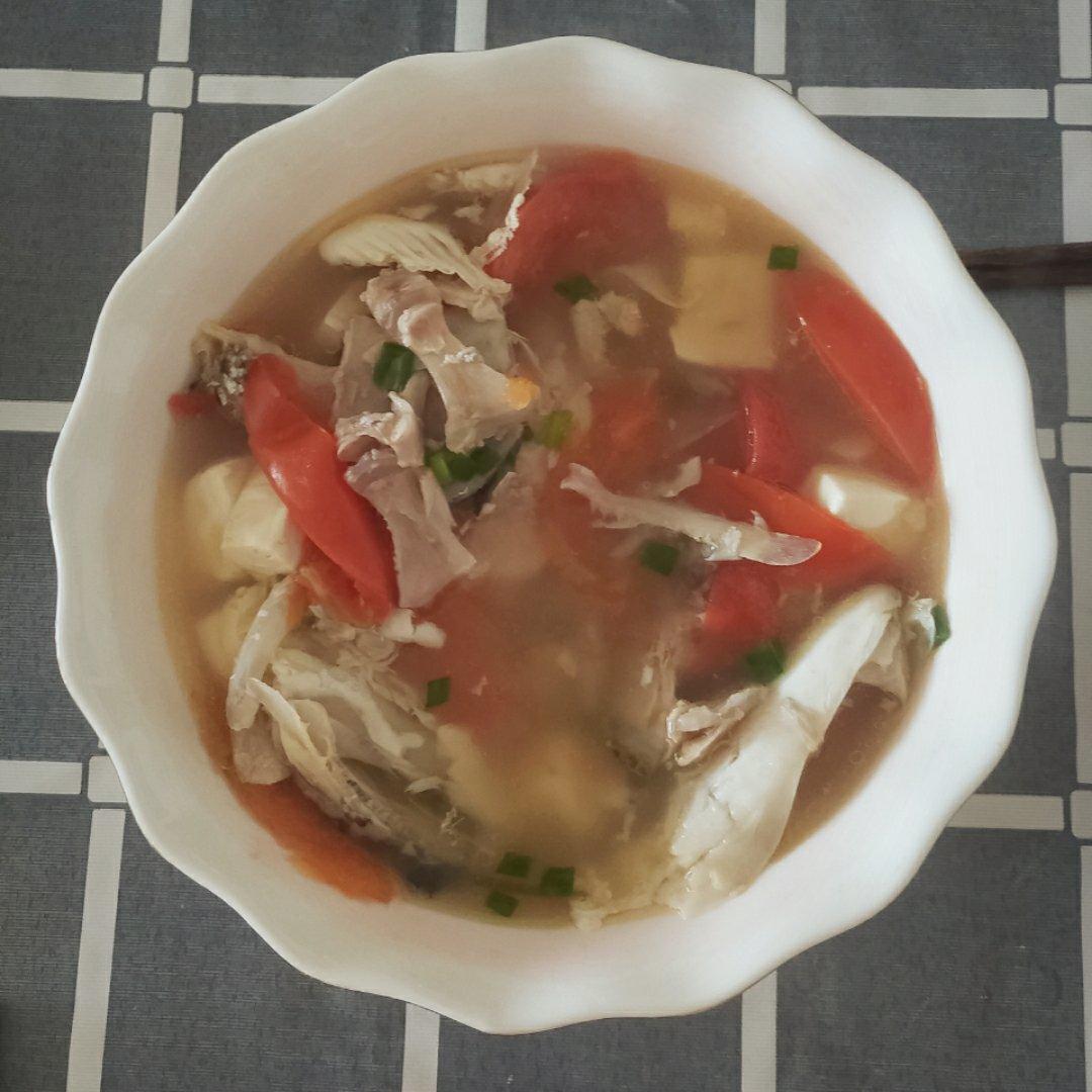 三文鱼头豆腐汤