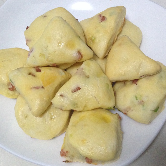 葱火腿司康