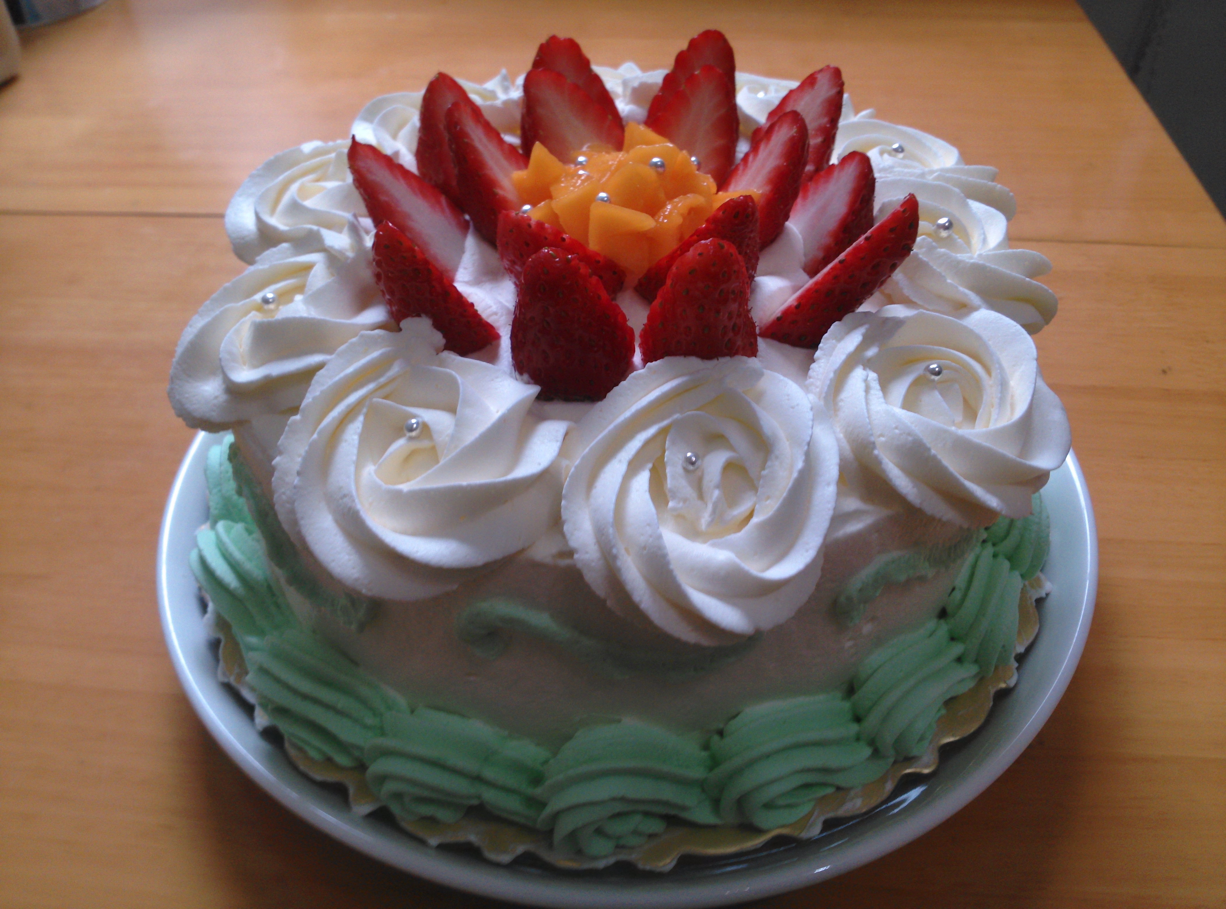 淡奶油裱花蛋糕