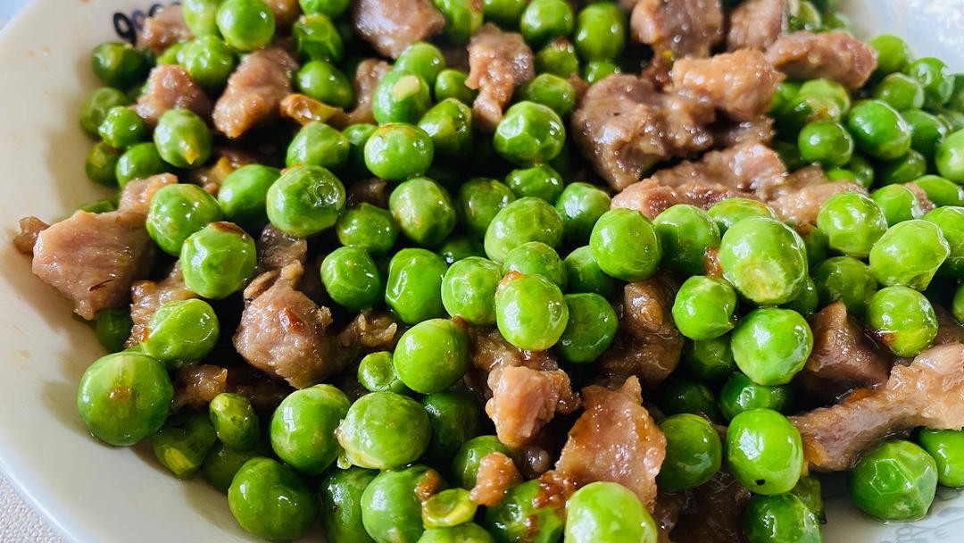 豌豆牛肉粒—快手、下饭菜