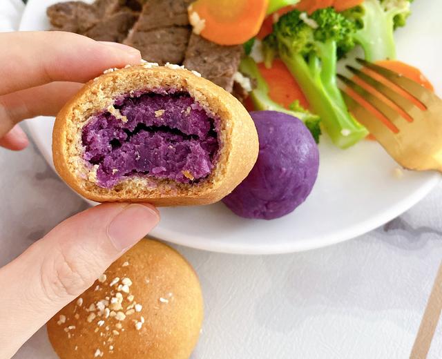 全麦紫薯餐包（无油无糖用来减肥的小可爱）