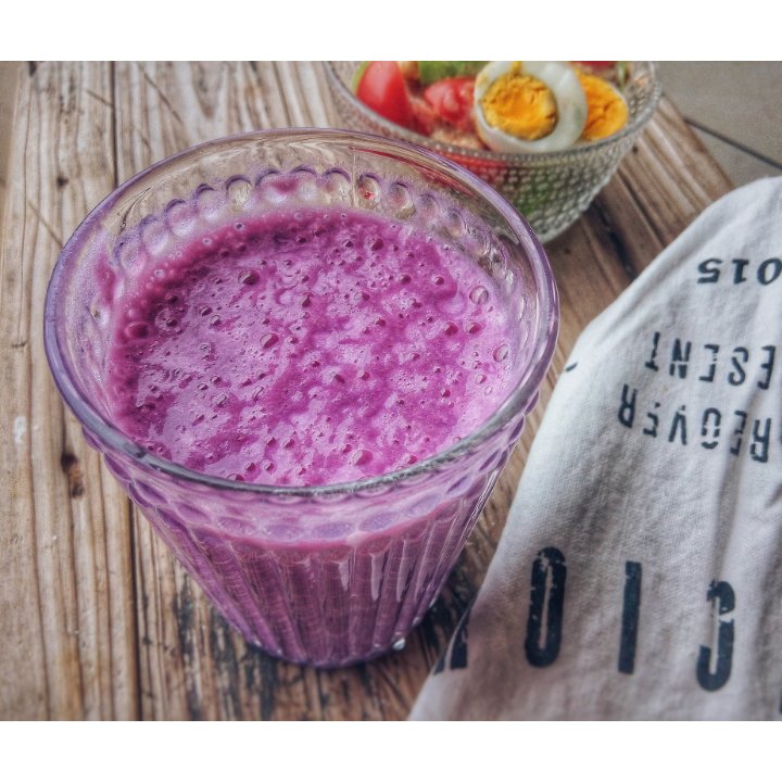 芭蕉芭蕉芭蕉芭蕉做的紫薯牛奶