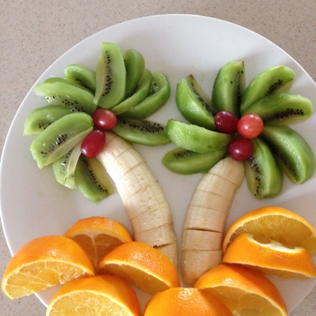 teresa超级买手在美国做的海岛风水果拼盘