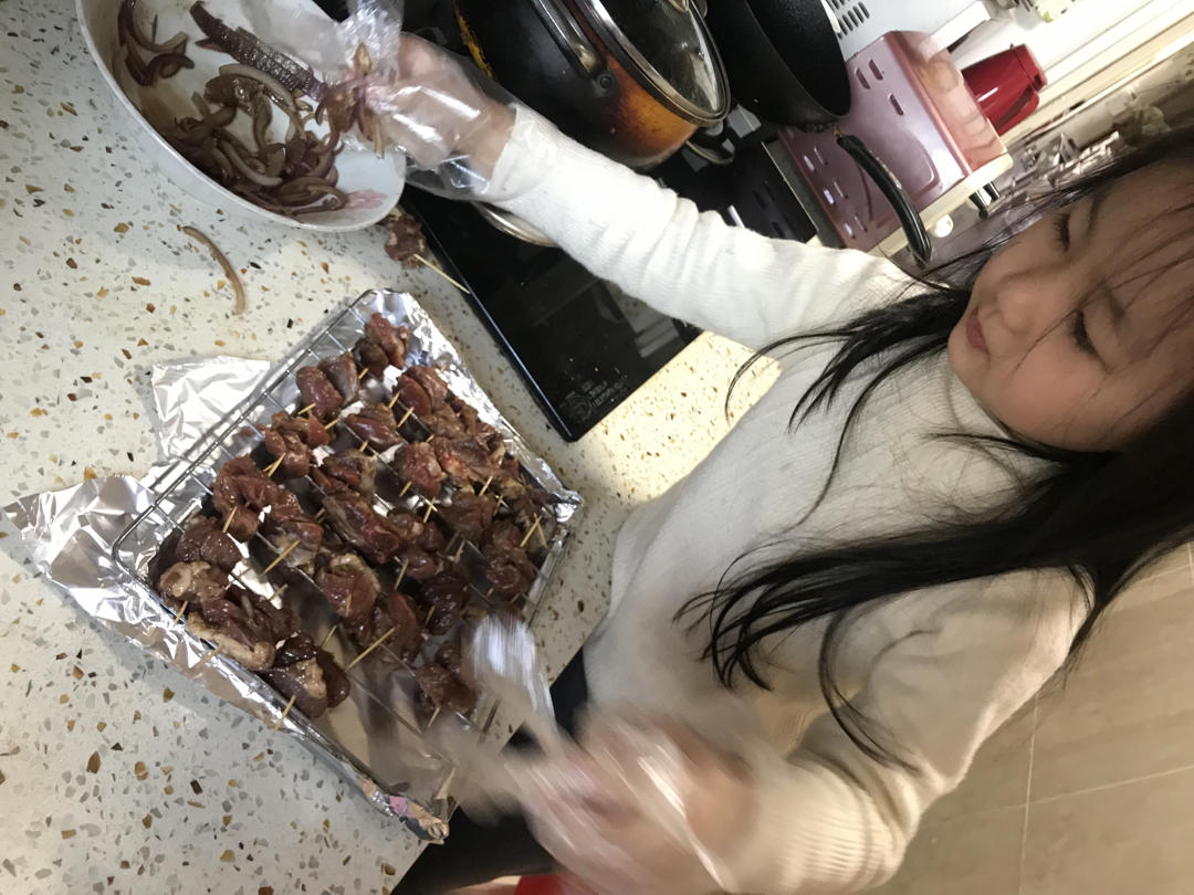 烤羊肉串
（烤箱版）