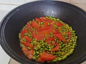 番茄青豆烧肉圆的做法 步骤5