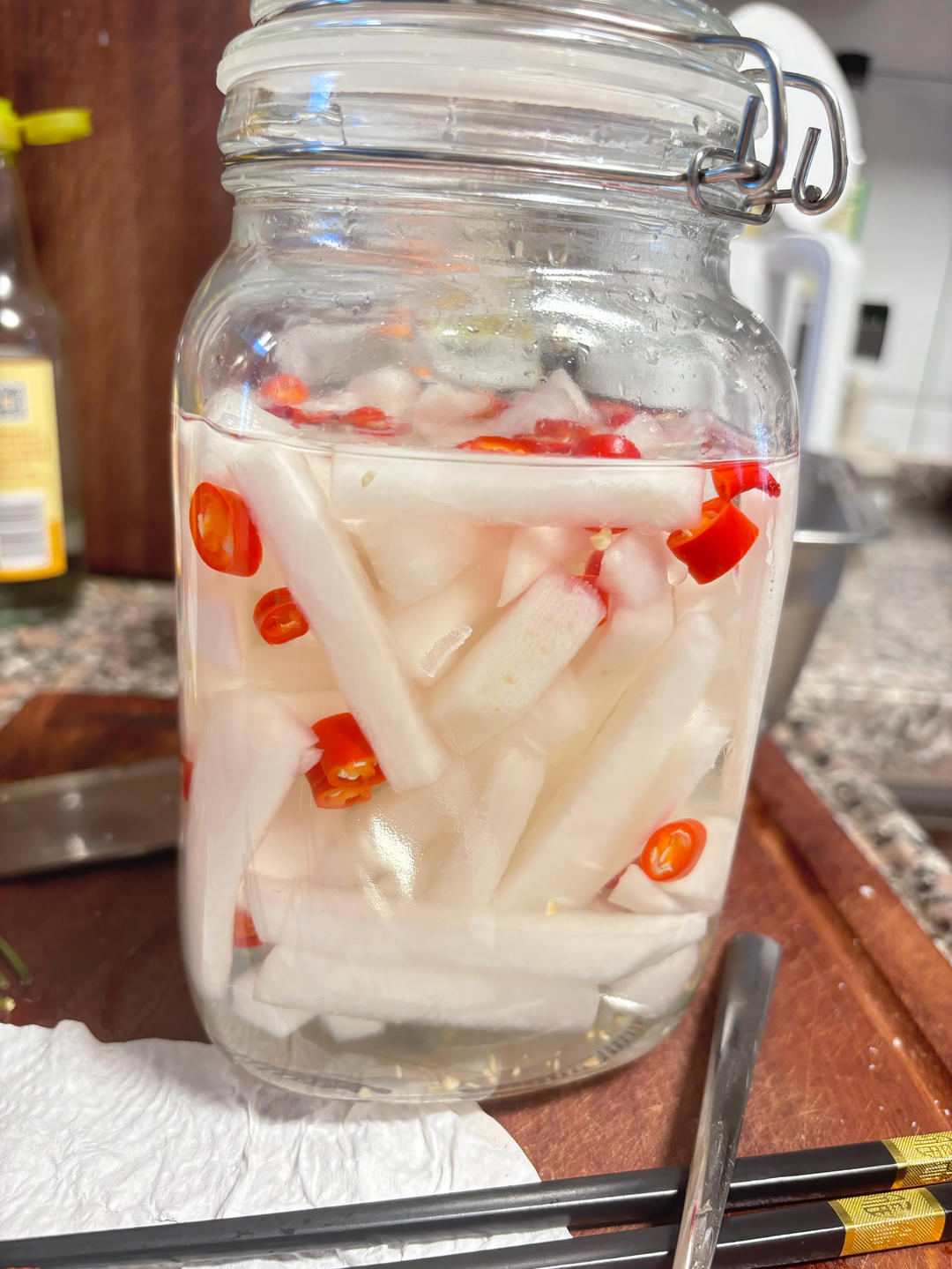 腌萝卜，酸甜爽口