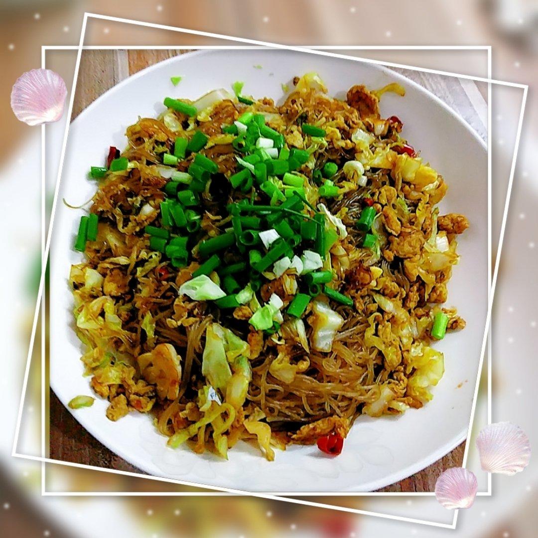 包心菜炒红薯粉丝