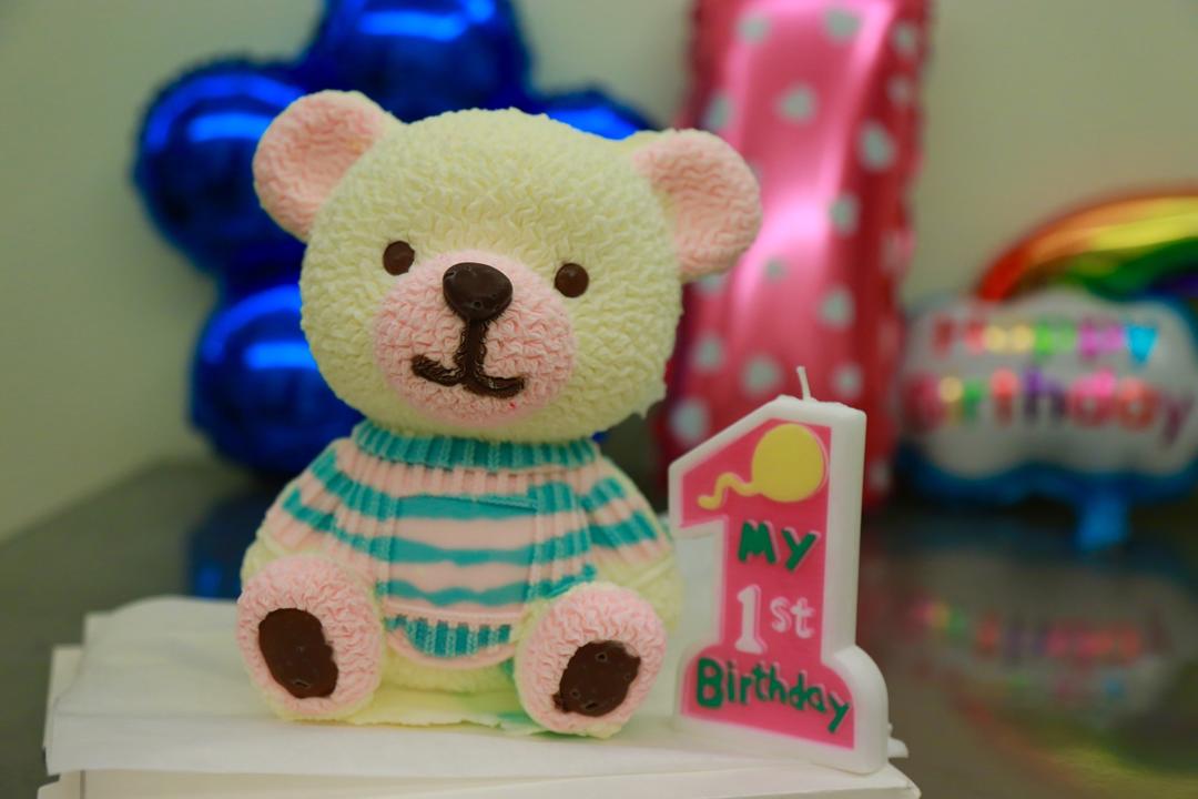 3D立体卡通小熊慕斯蛋糕