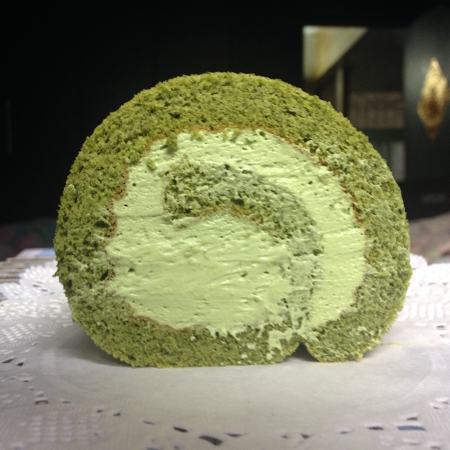 抹茶红豆蛋糕卷