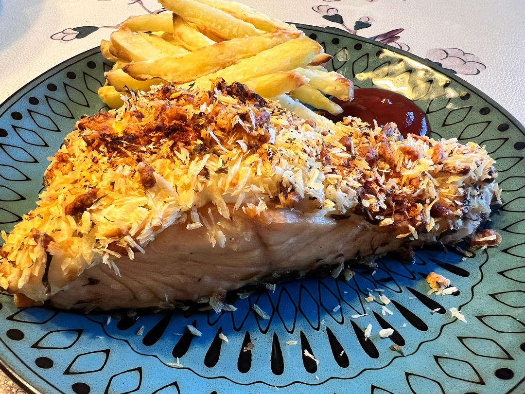 英国烹饪女王Mary Berry (玛丽.贝瑞)的帕玛森欧芹烤三文鱼