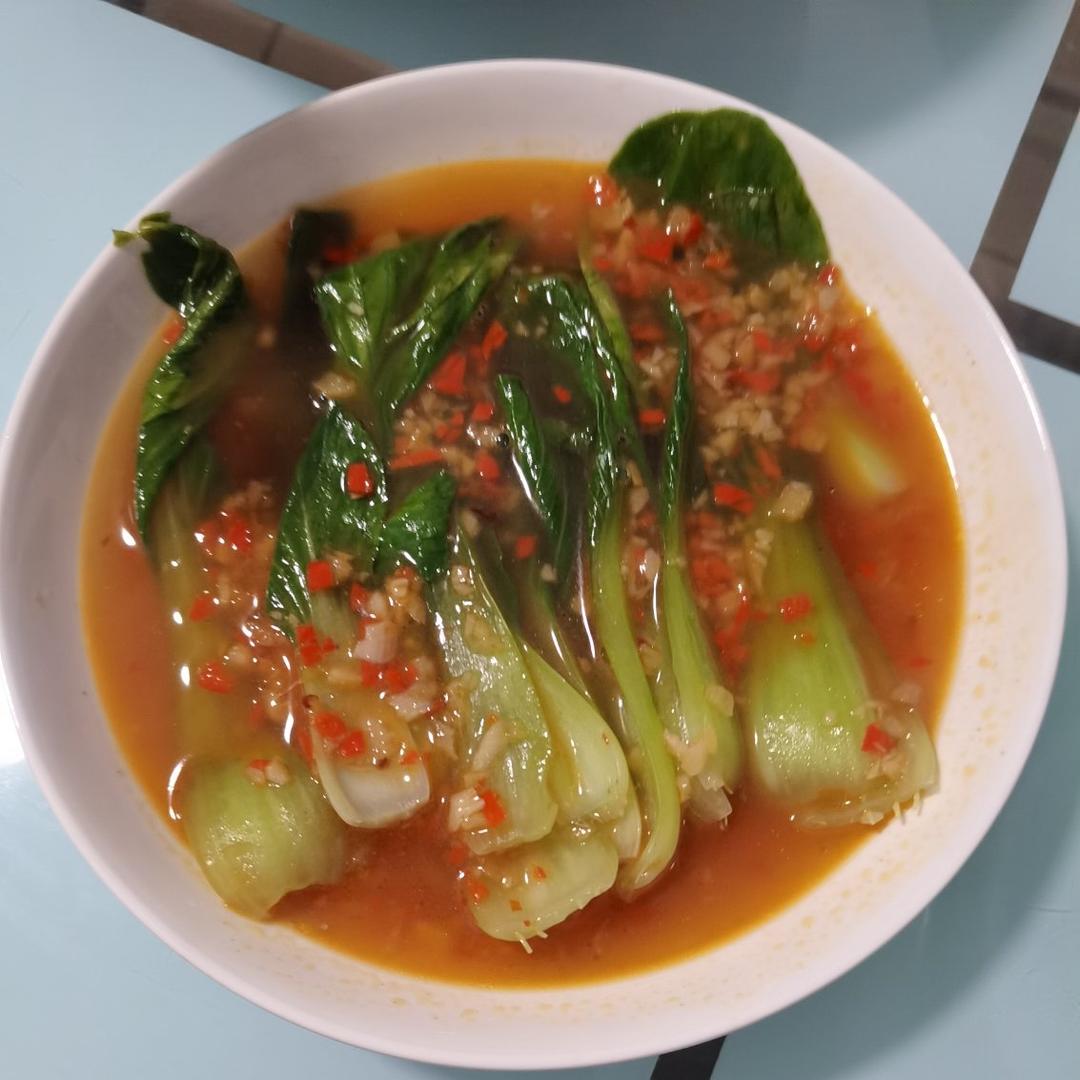 白灼油菜—年夜饭最受欢迎的素菜