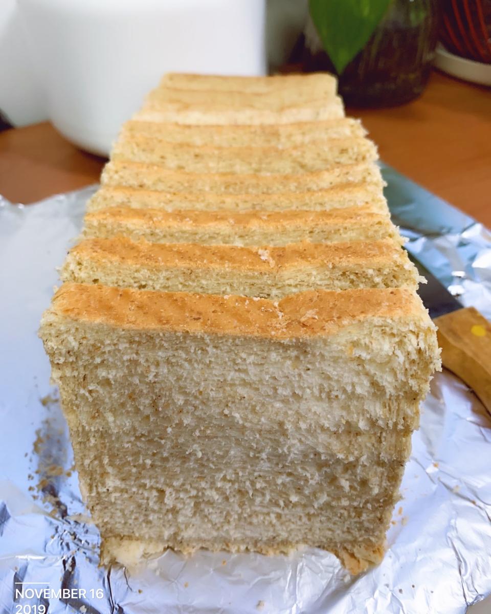 全麦奶油吐司（一次发酵）