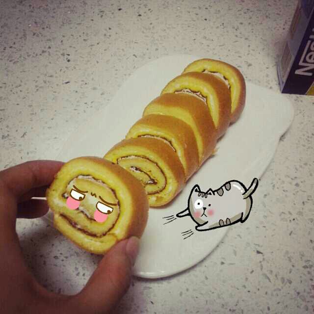 烫面戚风蛋糕卷，平凡，不平淡。
