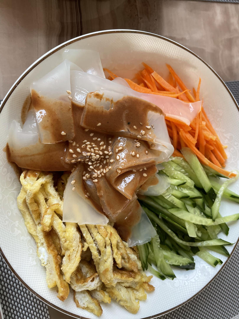 曼食慢语丨2021年夜饭-五彩大拉皮