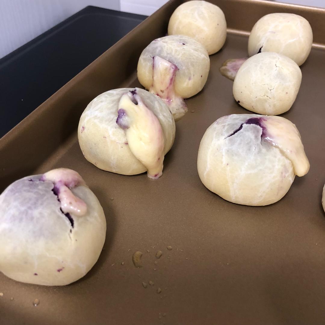 紫薯爆浆芝士仙豆糕  宝宝辅食食谱