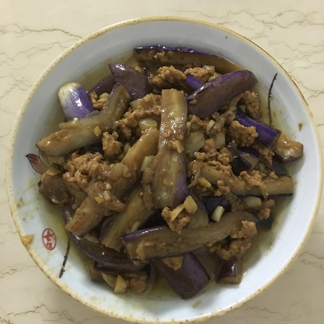 红烧肉沫茄子