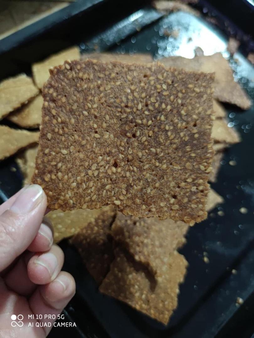 蛋白芝麻薄脆饼干（失败率低的做法）