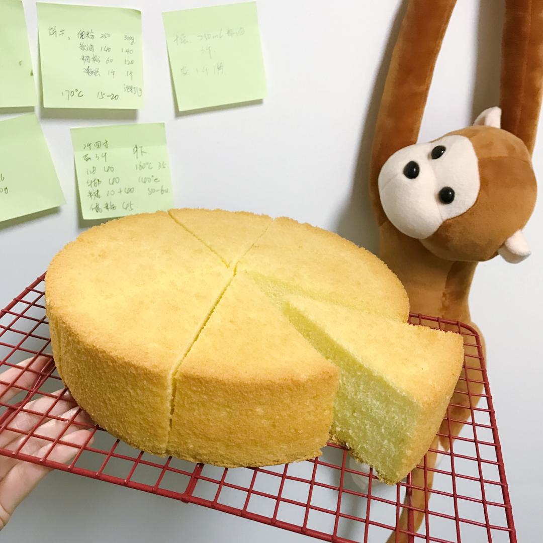 超好记八寸戚风蛋糕（后蛋法）