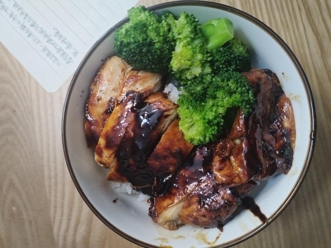 不放一滴油的照烧鸡腿饭