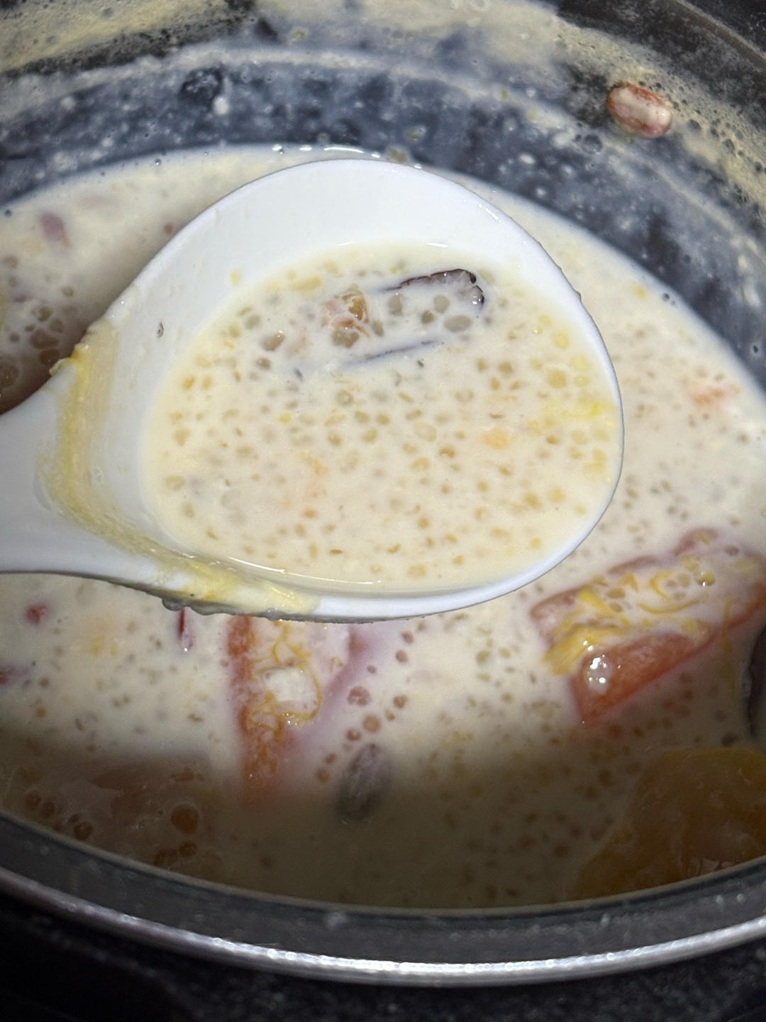 木瓜炖奶西米露（电高压锅简易版）