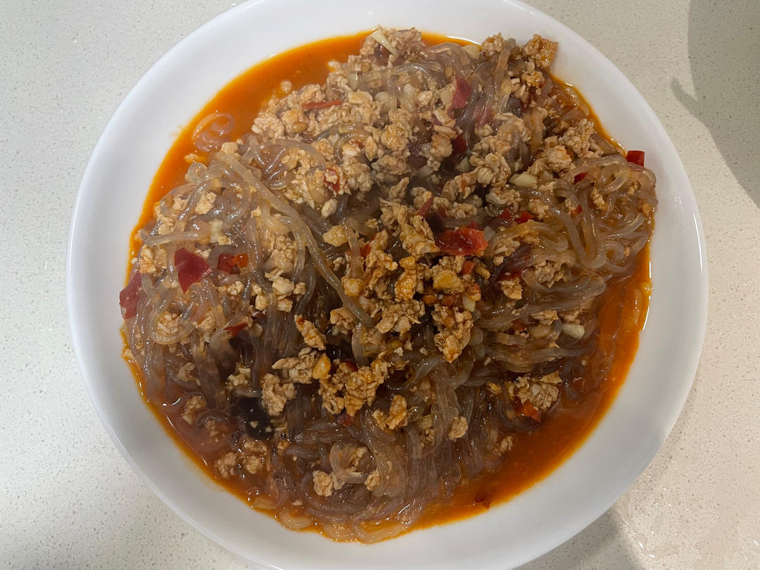 蚂蚁上树——肉沫粉条